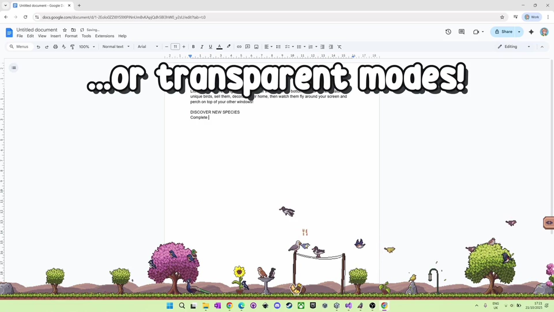 'Video thumbnail for Little Aviary - Official Release Date Trailer'