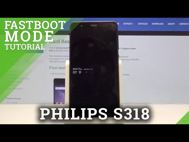 Video thumbnail for How to Enter Fastboot Mode in Philips S318 - Enable Fastboot Mode