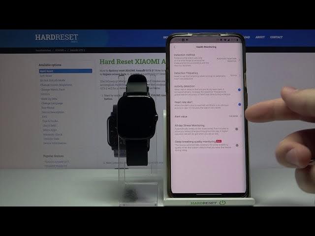Video thumbnail for HEALTH Monitoring on XIAOMI Amazfit GTS 2 – Verify Heart Rate
