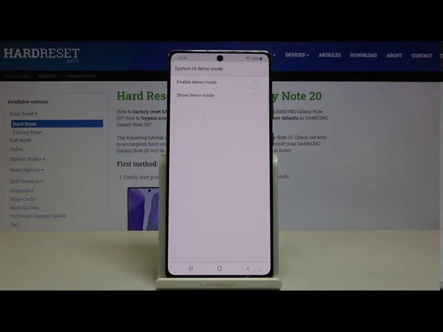 Video thumbnail for How to Enter Demo Mode in SAMSUNG Galaxy Note 20 – Find Demo Mode Option