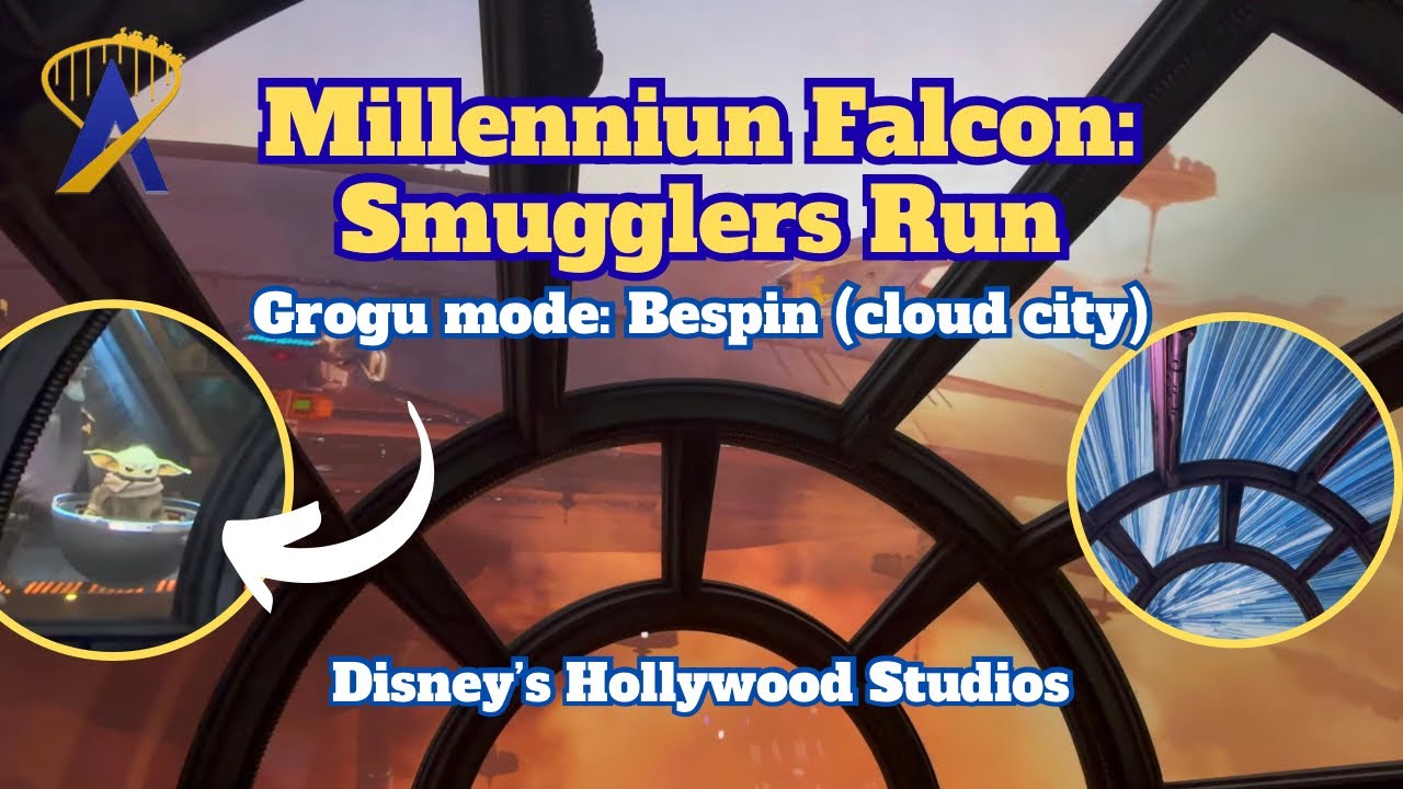 Video thumbnail for Millennium Falcon: Smugglers Run, Grogu Mode: Bespin - Disney's Hollywood Studios
