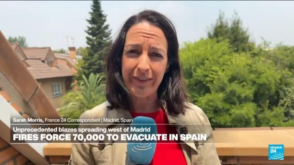 Video thumbnail for Spain: Wildfires force 70,000 people to evacuate in Madrid region