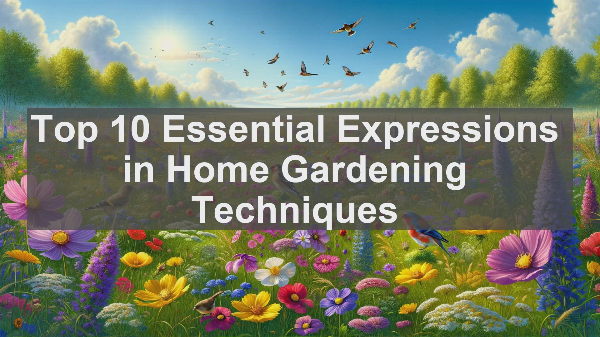 'Video thumbnail for Top 10 Essential Expressions in Home Gardening Techniques'