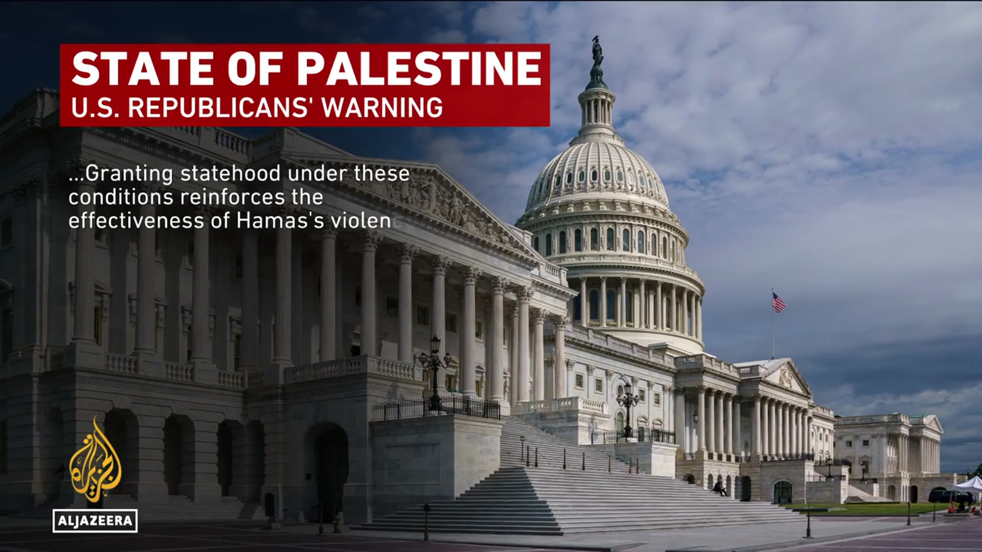 'Video thumbnail for US Republicans warn France, UK, Canada, Australia over decision to recognise Palestinian state'