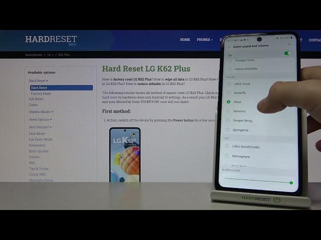 Video thumbnail for LG K62 Plus - Listen All Elegant Alarm Sounds