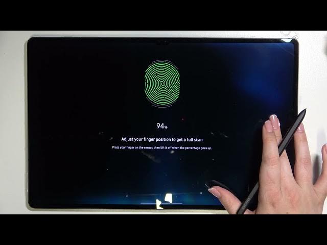 Video thumbnail for How to Add Fingerprint on SAMSUNG Galaxy Tab S8 Ultra - Set Up Fingerprint Unlocking