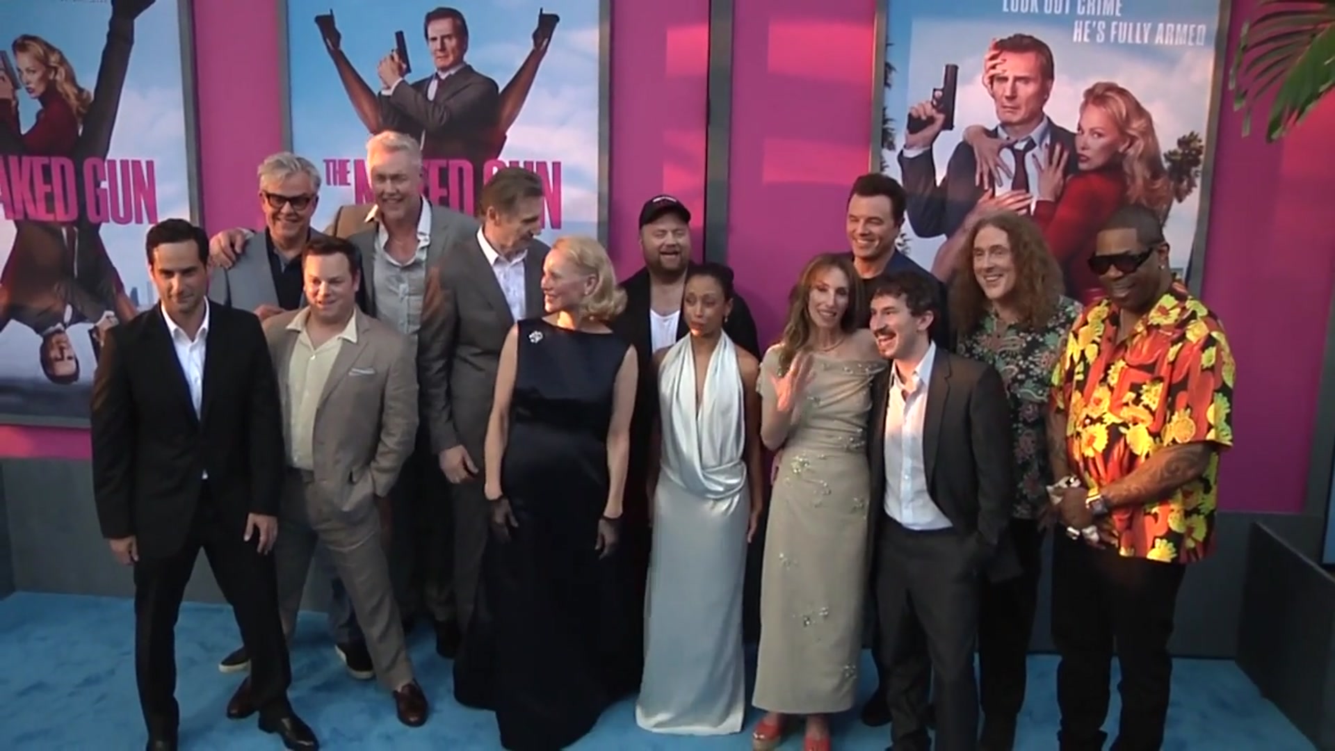 'Video thumbnail for See the looks from 'The Naked Gun' New York premiere: Pamela Anderson, Liam Neeson, more'