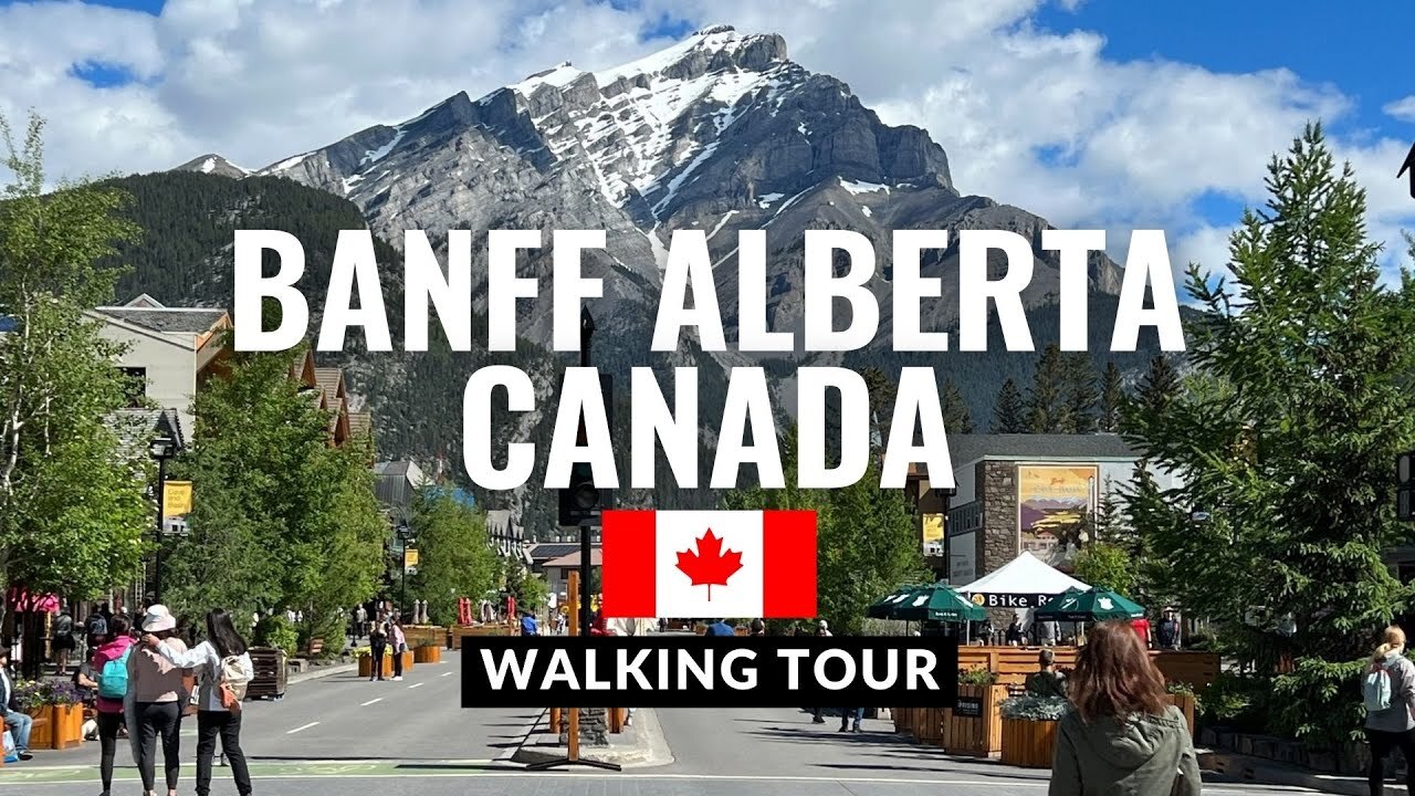 Video thumbnail for Downtown Banff Canada Travel Video Tour 2023 4K