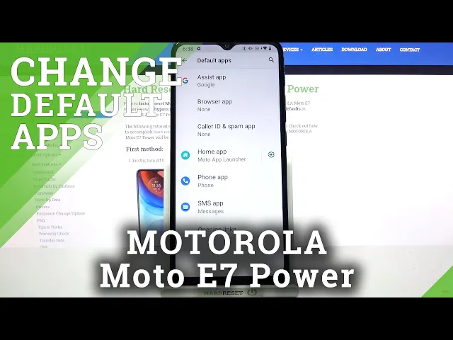 Video thumbnail for How to Change Default Apps – Manage Apps Settings on MOTOROLA Moto E7 Power