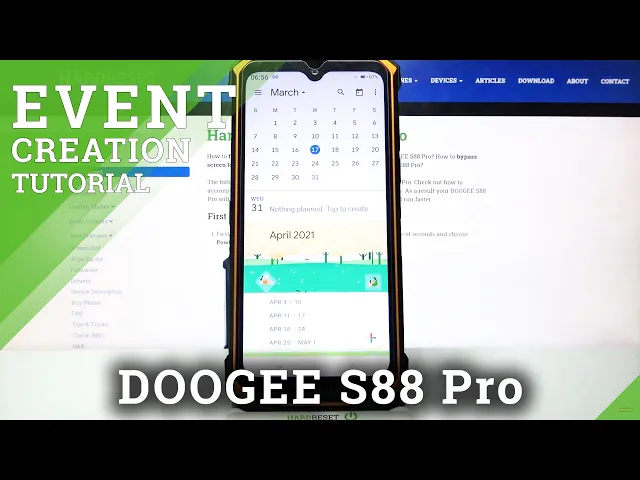 Video thumbnail for DOOGEE S88 Pro and Calendar App - How to Add Event to Calendar