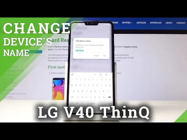 Video thumbnail for How to Change Device’s Name in LG V40 ThinQ – Rename Phone
