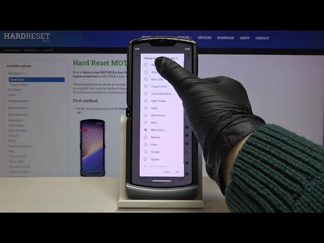 Video thumbnail for How to Change Ringtone in MOTOROLA Razr 5G – Find Ringtone List
