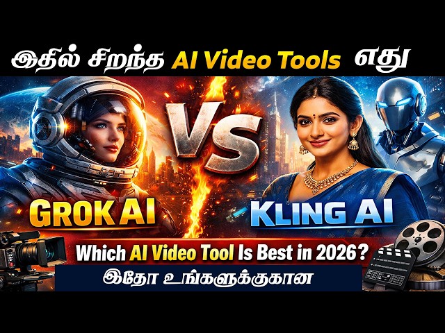 Video thumbnail for Grok AI Video Generator vs Kling AI – Which AI Video Tool Is Best in 2026? | Tamil