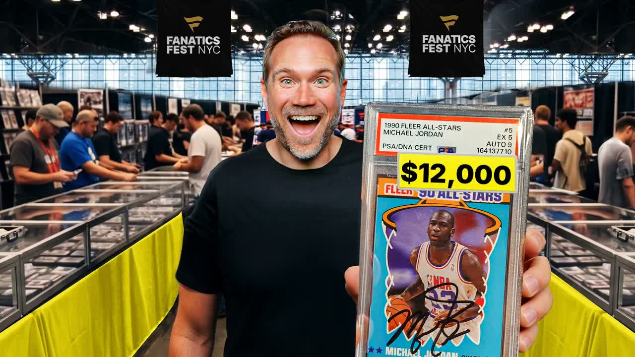 Video thumbnail for Sports Card Investor: I Paid $12,000 for ONE Michael Jordan Card at Fanatics Fest!