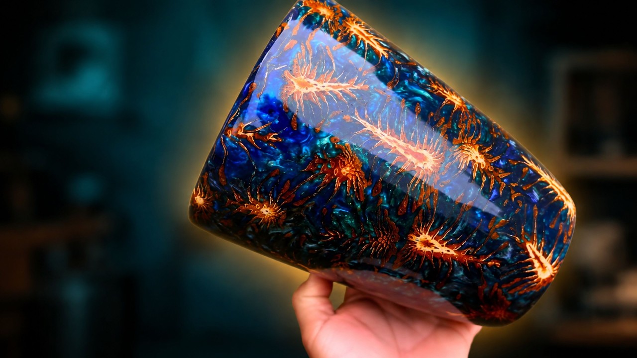 Video thumbnail for I Put Pine Cones in Epoxy and Turned THIS!