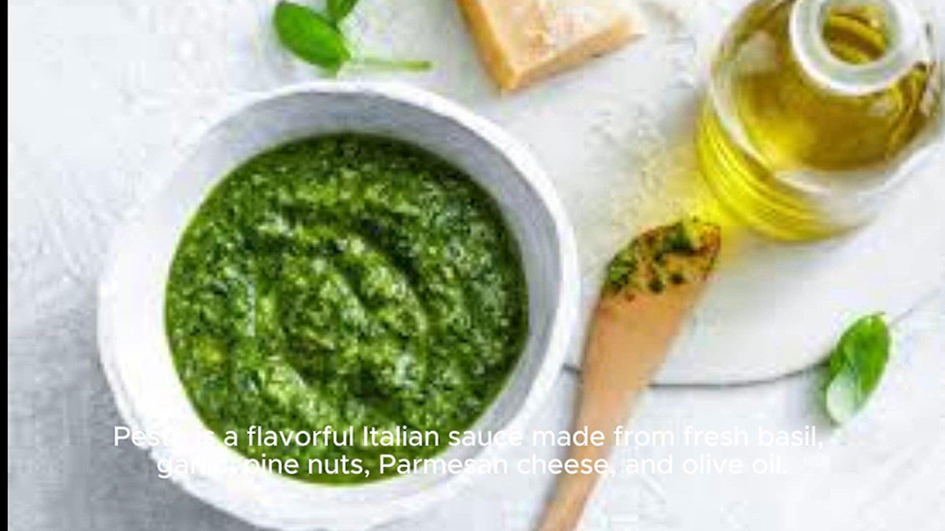 'Video thumbnail for pesto sauce'