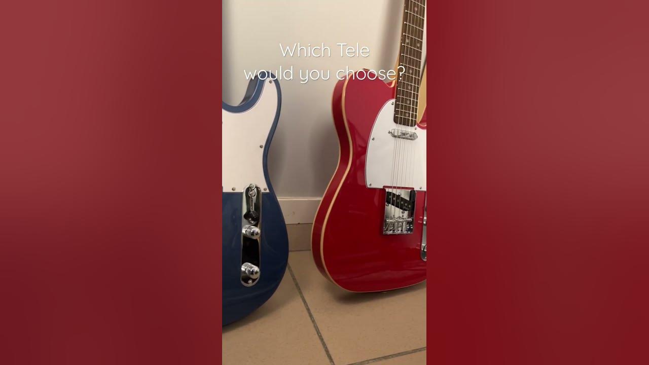Video thumbnail for Which Tele Would You Choose? 🟦 or 🟥? #telecaster