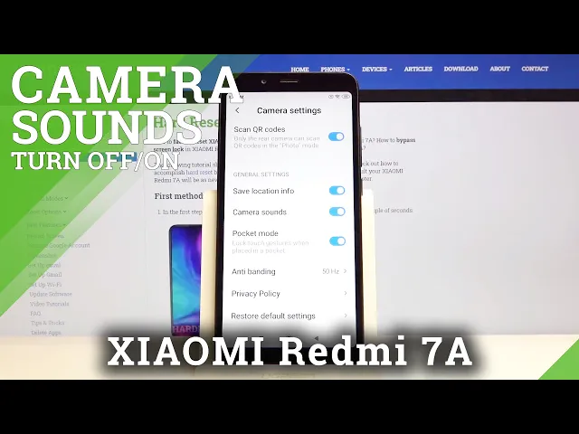 Video thumbnail for How to Turn Off Camera Shutter Sound in XIAOMI Redmi 7A – Find Camera Settings