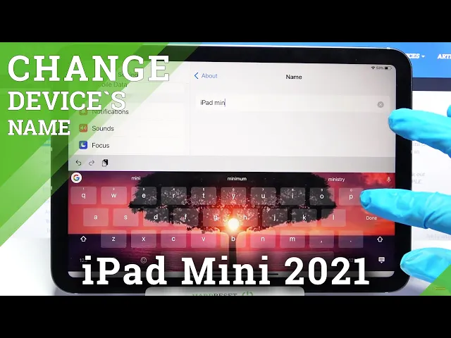 Video thumbnail for How to Change Device's Name on iPad mini (2021) - Personalize iPad Name