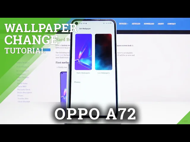 Video thumbnail for How to Change Wallpaper in OPPO A72 – Select Wallpaper