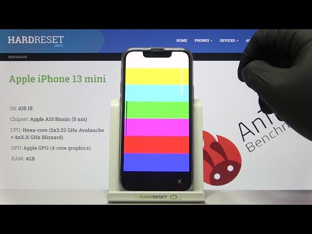 Video thumbnail for How to Check iPhone 13 mini Display - AnTuTu Colour Bar Test - iPhone 13 Colour Accuracy