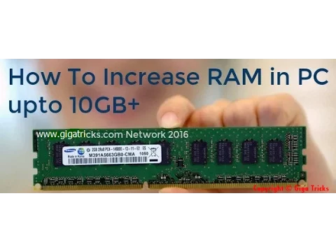 Video thumbnail for How To Increase RAM in PC 10GB+ free