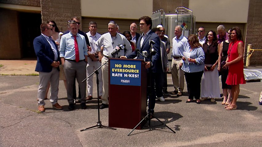 Video thumbnail for Candidates for governor take aim at Eversource. The utility says it's 'an easy target'