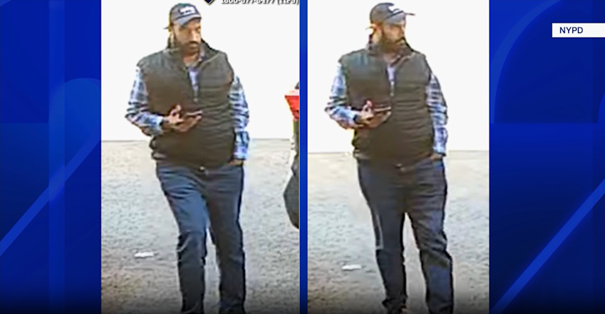 Video thumbnail for Suspect wanted in connection with grand larceny in Brooklyn