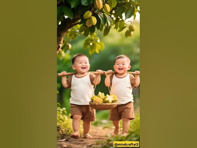 Video thumbnail for Two Toddlers Carrying Leaves?! 🍃👶 So Adorable & Funny | Baby Friends Playing with Leaves!