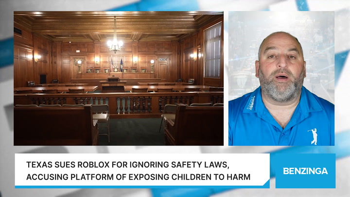 'Video thumbnail for Texas Sues Roblox For Ignoring Safety Laws, Accusing Platform Of Exposing Children To Harm'