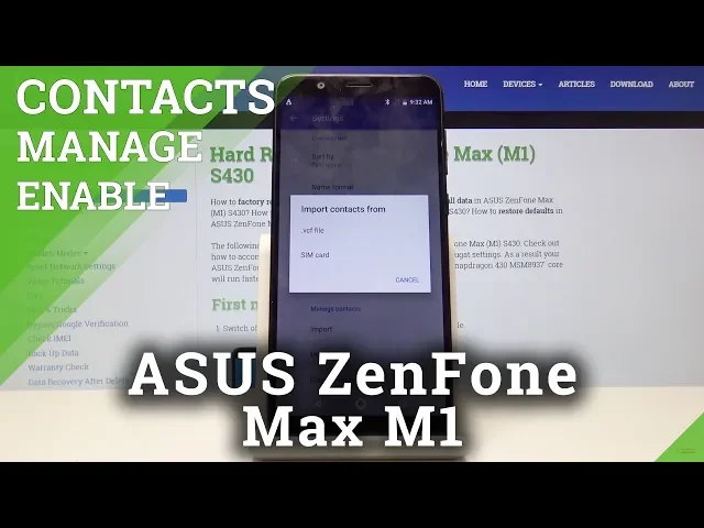 Video thumbnail for How to Copy Contacts in ASUS ZenFone M1 - Import / Export Contacts