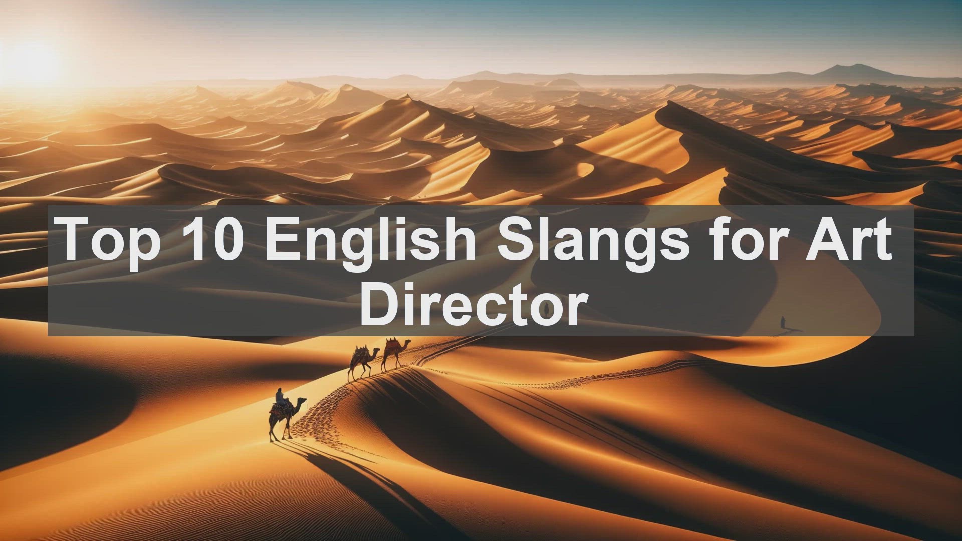 'Video thumbnail for Top 10 English Slangs for Art Director'