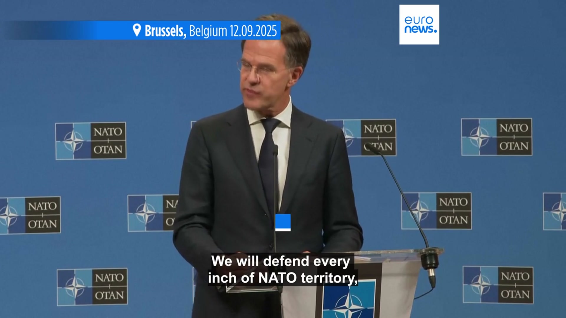 'Video thumbnail for NATO secretary general announces Eastern Sentry initiative for the alliance's eastern flank'