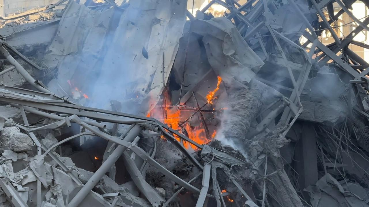 Video thumbnail for Israeli Strike Hits Gaza City 27.