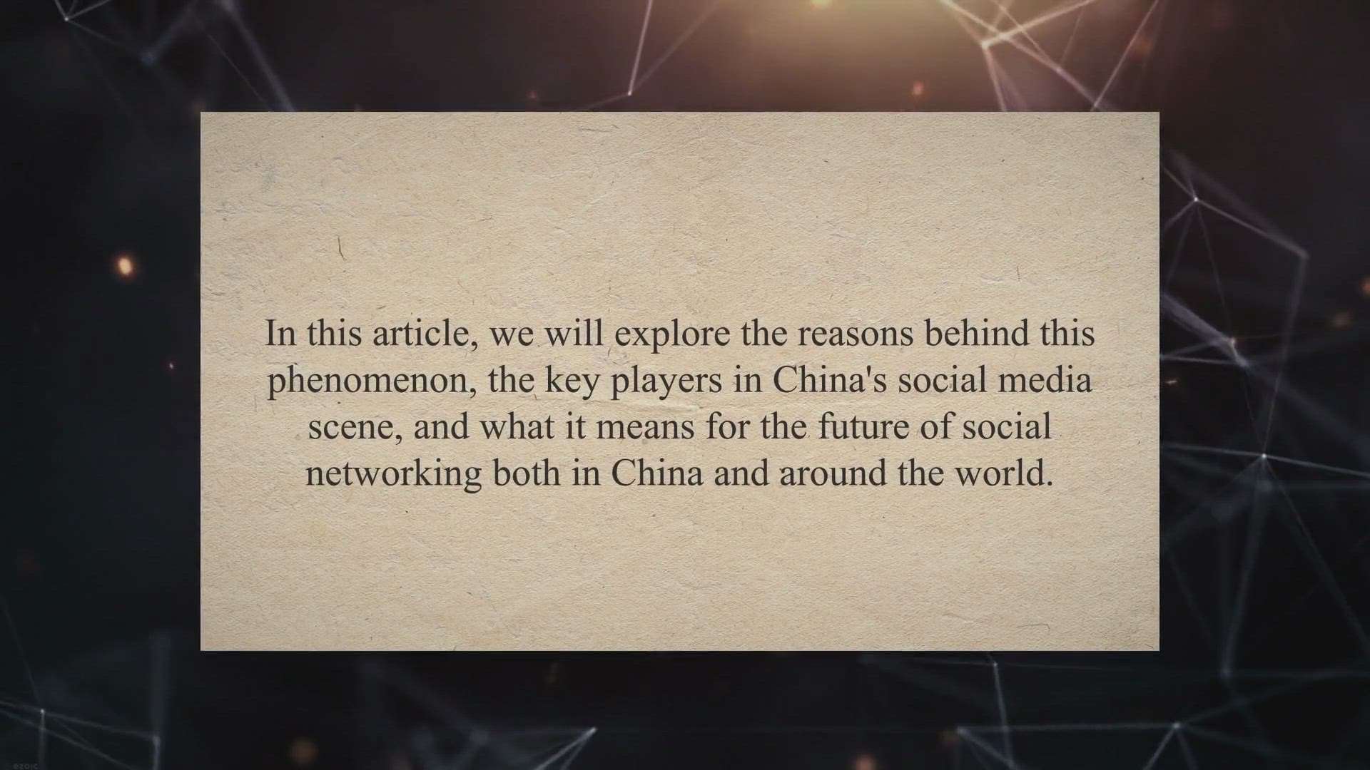 Video thumbnail for Why China Has Its Own Social Networking Sites: Cultural and Political Factors Driving Development and Implications for Global Trends