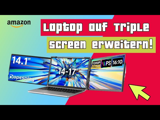 Video thumbnail for Plug & Play Triple Monitor: Laptopbildschirm auf 3 erweitern!