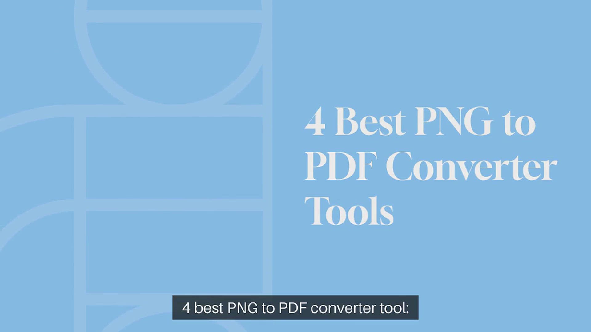Video thumbnail for 4 best PNG to PDF converter tool