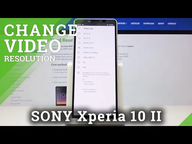 Video thumbnail for How to Set Up Video Resolution in Sony Xperia 10 II – Select Higher or Lower Video Resolution