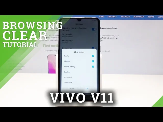 Video thumbnail for How to Clear Browsing Data in VIVO V11 - Delete History & Cookies