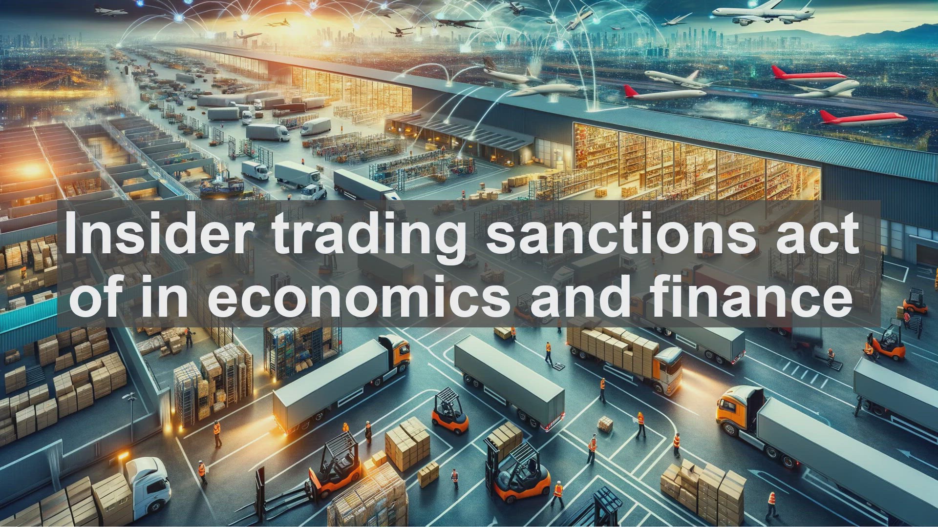 'Video thumbnail for Insider trading sanctions act of in economics and finance'