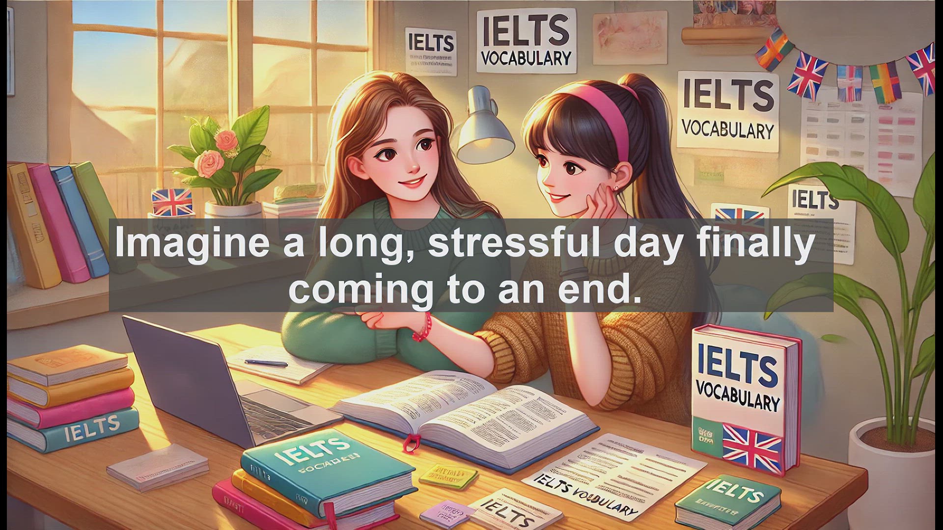 'Video thumbnail for 2500 Must Know IELTS 6.5 Vocabulary - Understanding 'Relieve': Expressing Comfort in English'