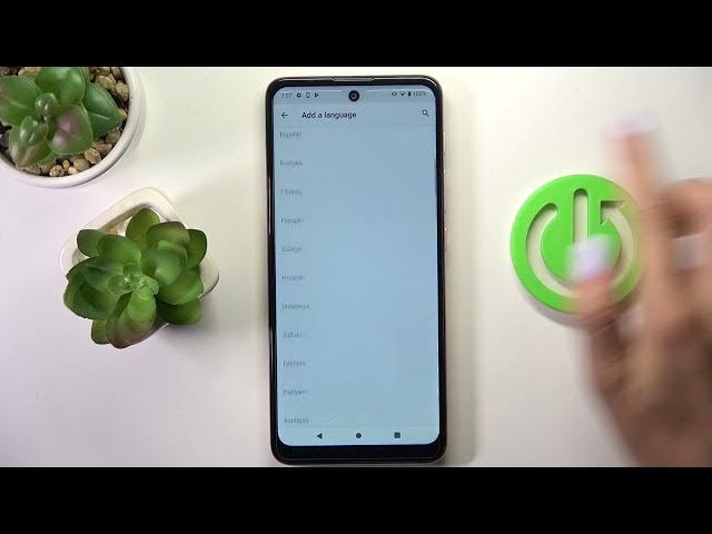Video thumbnail for How to Set Up System Language on Motorola E40  - Manage Default Language