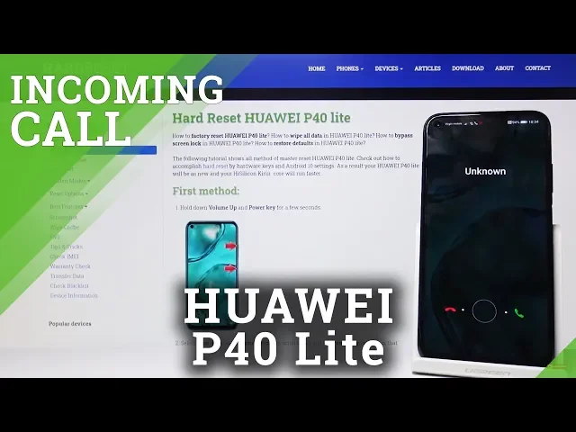Video thumbnail for How Incoming Call Looks on HUAWEI P40 Lite - Incoming Call Options