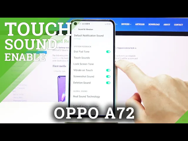Video thumbnail for How to Enable Touch Pad Sounds in OPPO A72  - Touching Sounds Activation