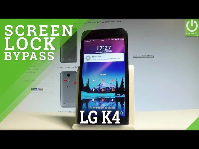 Video thumbnail for How to Hard Reset LG K4 (2017) - Bypass Screen Lock