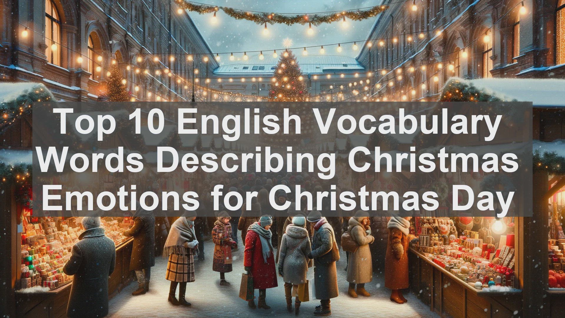 'Video thumbnail for Top 10 English Vocabulary Words Describing Christmas Emotions for Christmas Day'