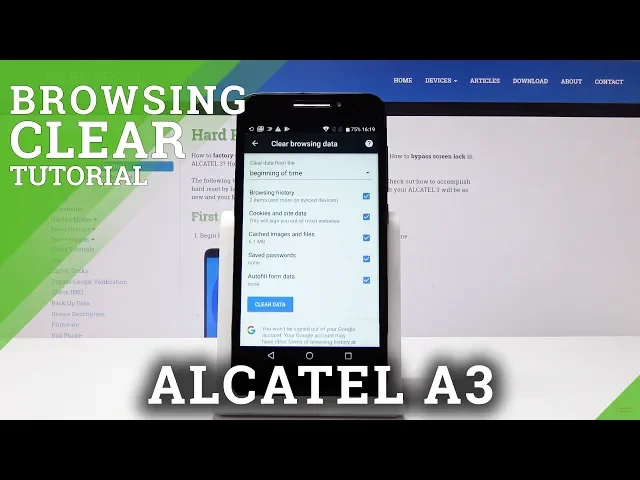 Video thumbnail for How to Clear Browser Data in ALCATEL A3 - Delete History & Cookies