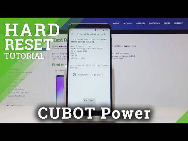 Video thumbnail for How to Hard Reset CUBOT Power - Factory Data Reset