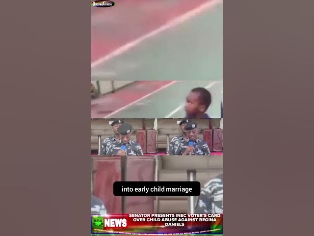 Video thumbnail for Senator Presents INEC Voter's Card Over Child Abuse Against Regina Daniels
