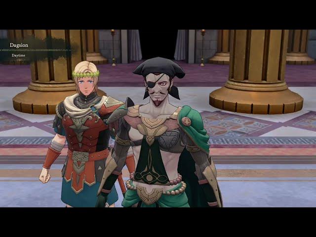 Video thumbnail for Fire Emblem: Fortune's Weave - 1 Theodora Path Ch 11: Talk To Bonaventure About Next Match (Cai)